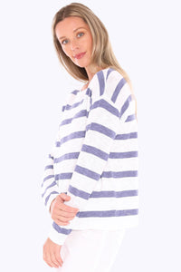 Stripe Slub Pullover