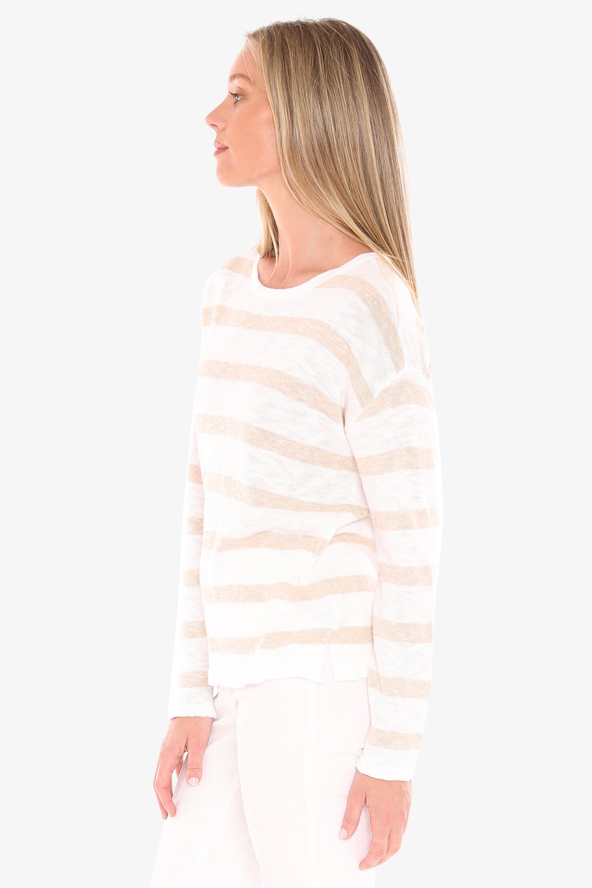 Stripe Slub Pullover