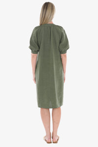 Button Neck Dress