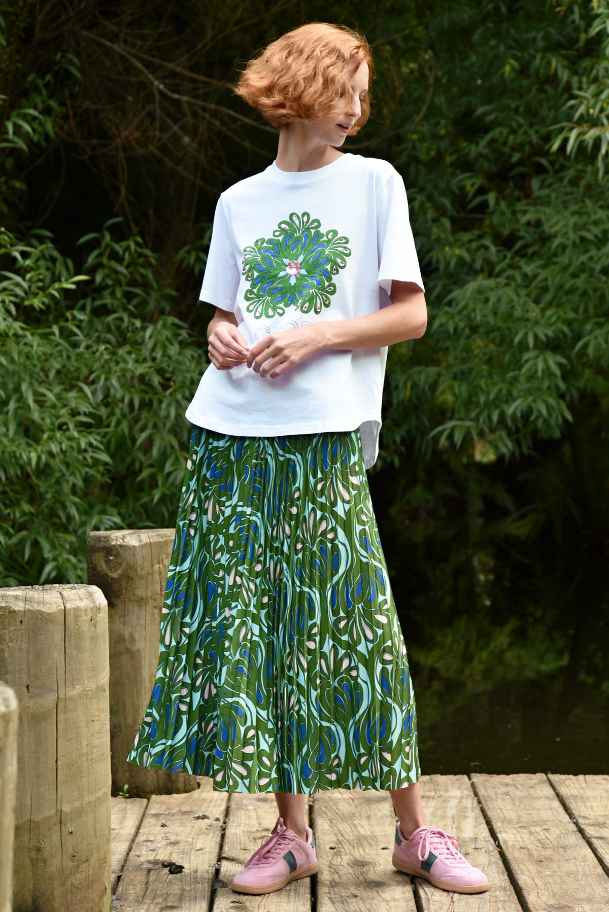 Skipped A Pleat Skirt