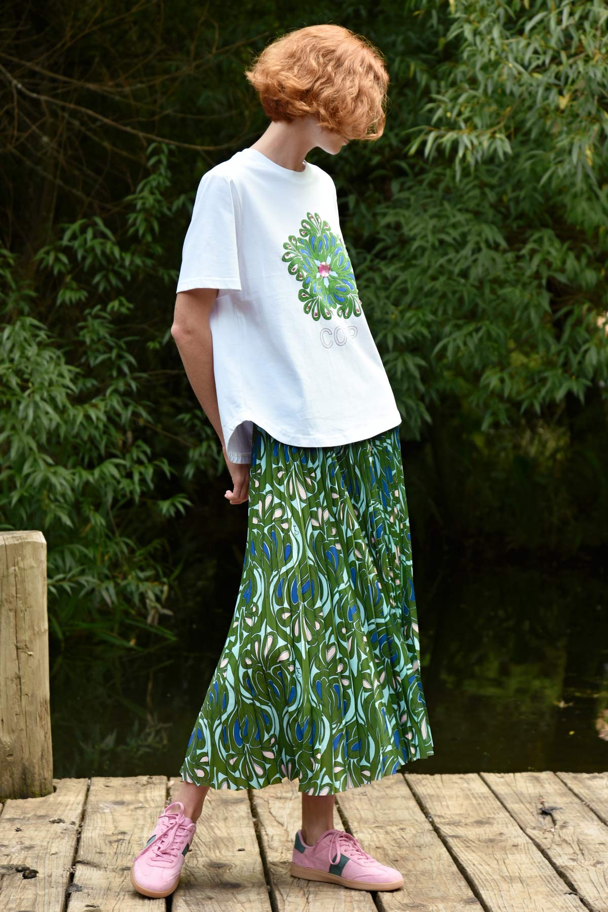 Skipped A Pleat Skirt