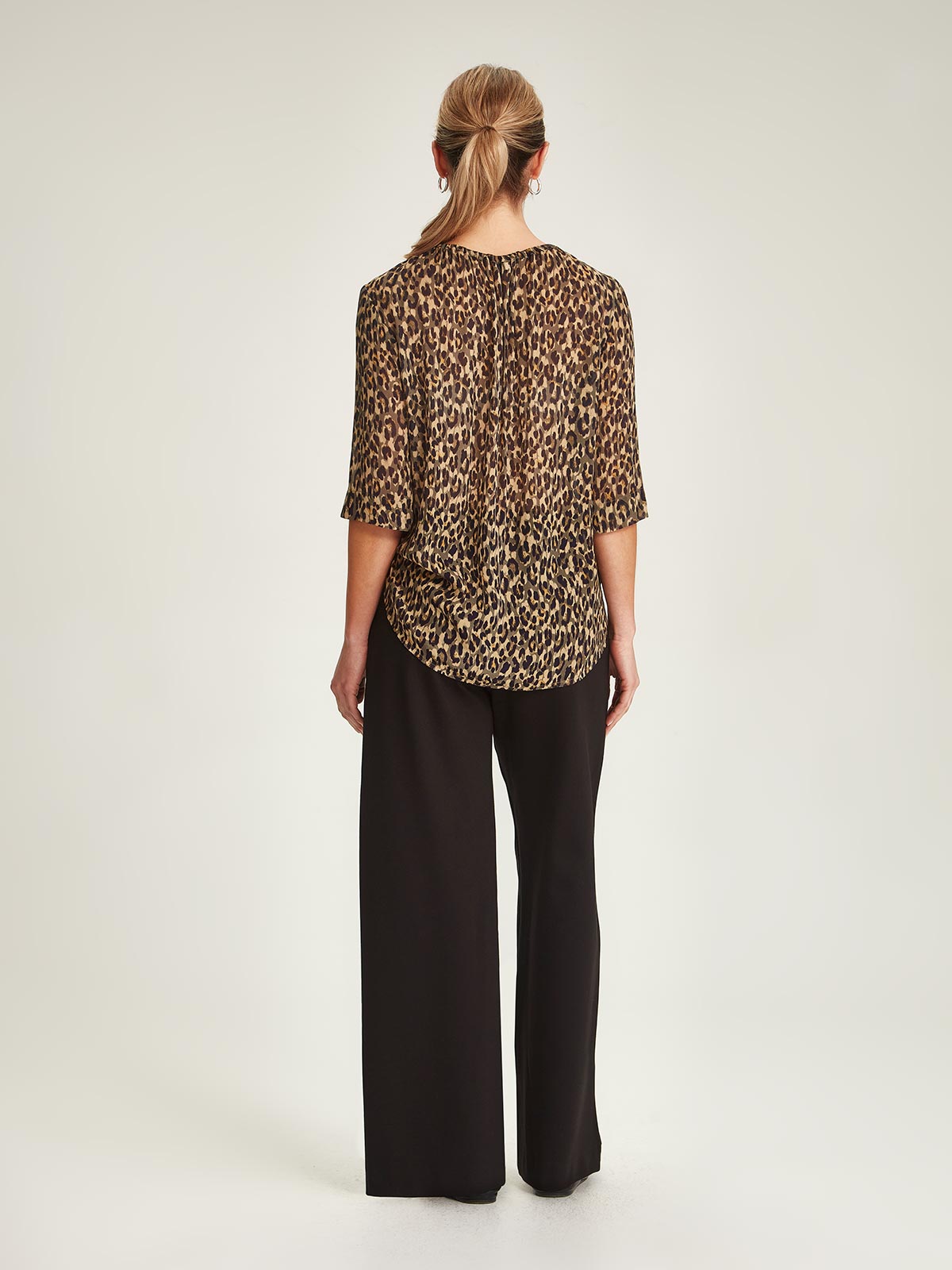 Gisele Leopard Blouse