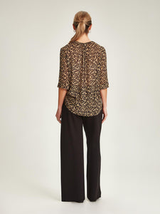 Gisele Leopard Blouse