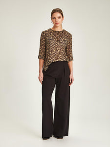 Gisele Leopard Blouse