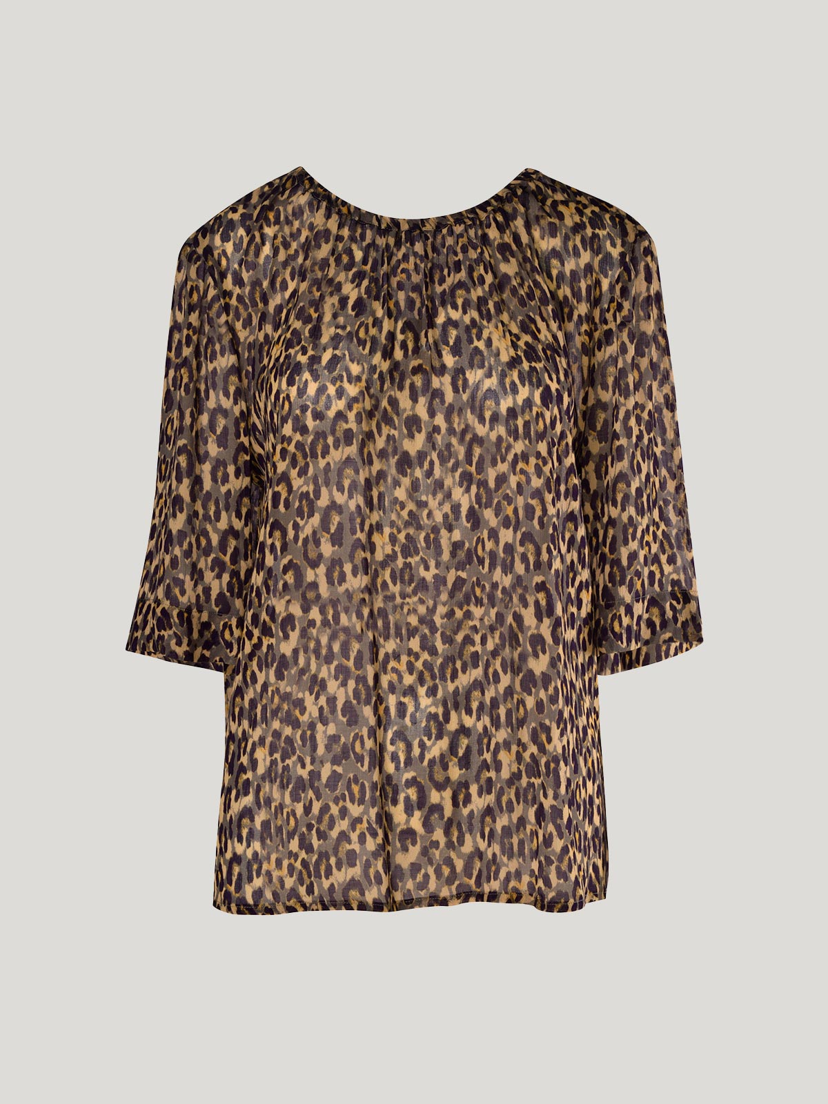 Gisele Leopard Blouse