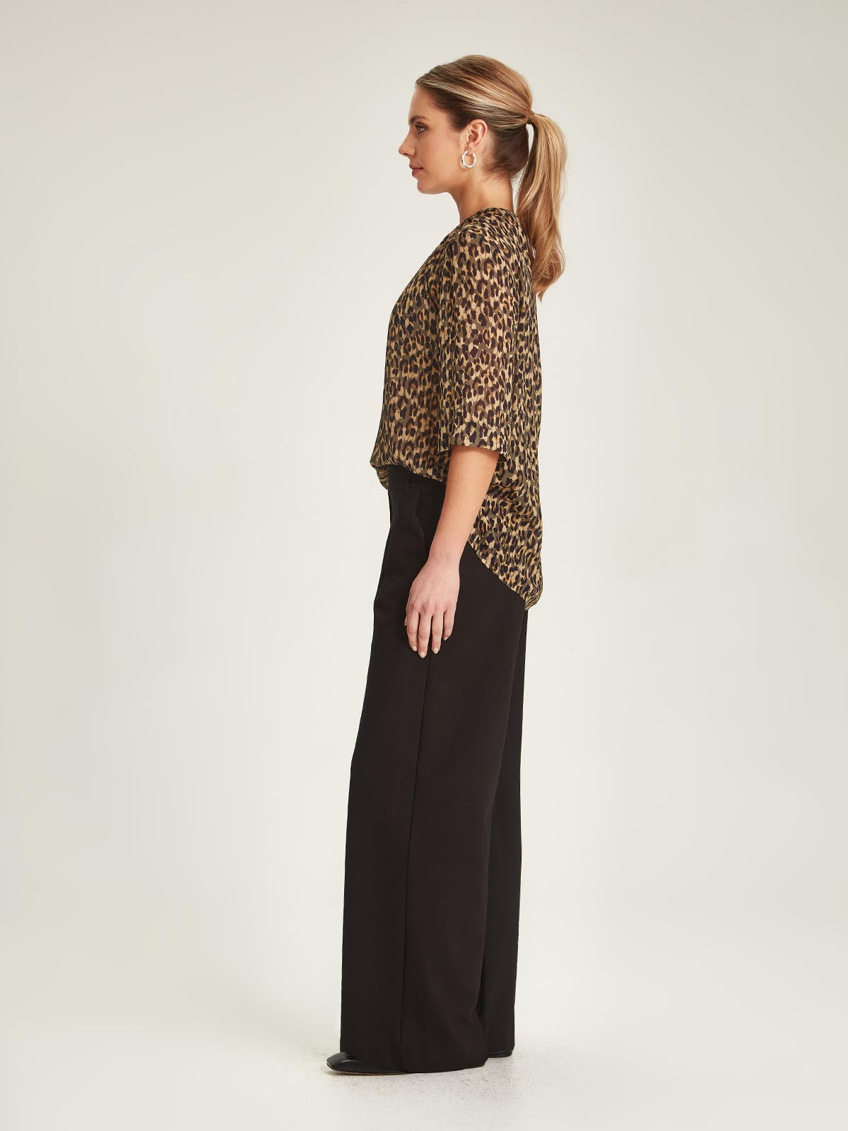 Gisele Leopard Blouse